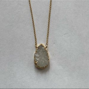 Gold/plated and gold-filled Druzie necklace